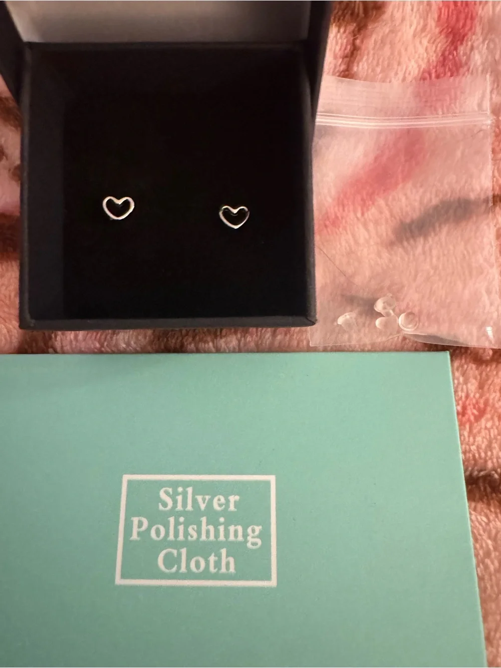 Classic Silver Heart Stud Earrings - Delicate Open Heart